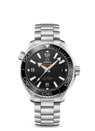 Omega Seamaster Planet Ocean 600M 39.5-215.30.40.20.01.001 (Stainless Steel Bracelet, Black Ceramic Index Dial, Rotating Black Ceramic Bezel) (Omega 215.30.40.20.01.001)