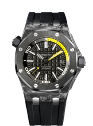 Audemars Piguet Royal Oak Offshore 42-15706AU.OO.A002CA.01 (Black Rubber Strap, Méga Tapisserie Black Index Dial, Black Ceramic Smooth Bezel) (15706AU.OO.A002CA.01)