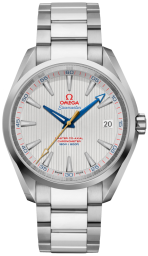 Omega Seamaster Aqua Terra 150M 41.5-231.10.42.21.02.004 (Stainless Steel Bracelet, Vertical-teak Silver-toned Index Dial, Stainless Steel Bezel) (Omega 231.10.42.21.02.004)