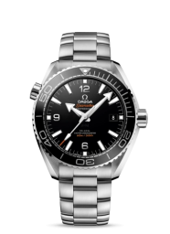 Omega Seamaster Planet Ocean 600M 43.5-215.30.44.21.01.003 (Stainless Steel Bracelet, Black Ceramic Arabic/Index Dial, Rotating Black Ceramic Bezel) (Omega 215.30.44.21.01.003)