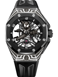 Audemars Piguet Royal Oak Concept 42-26632CN.OO.D100CA.01 (Black Rubber Strap, Black-suit Spider-Man Openworked Dial, Black Ceramic Smooth Bezel) (26632CN.OO.D100CA.01)