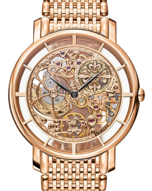 Patek Philippe Complications 39-5180/1R-001 (Rose Gold Bracelet, Skeleton Index Dial, Rose Gold Smooth Bezel)