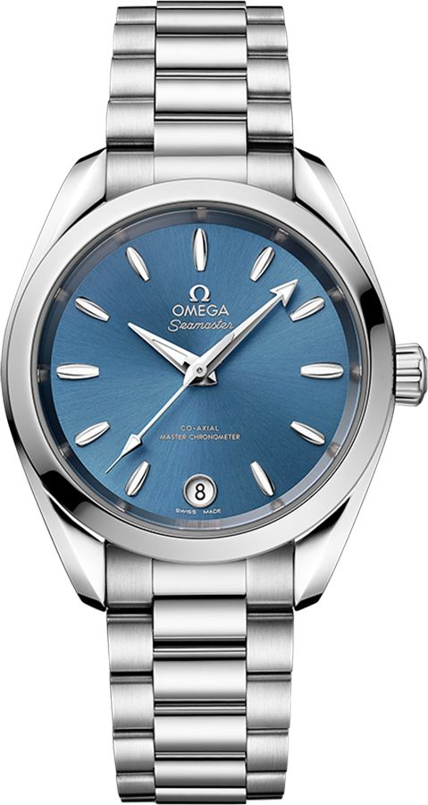 Omega Seamaster Aqua Terra 150M 34-220.10.34.20.03.002 (Stainless Steel Bracelet, Blue Sunburst Index Dial, Stainless Steel Bezel)