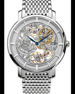 Patek Philippe Complications 39-5180/1G-010 (White Gold Bracelet, Skeleton Index Dial, White Gold Smooth Bezel)