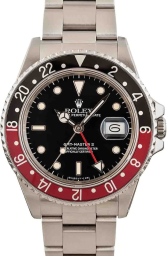 Rolex GMT-Master II 40-16760 (Oystersteel Oyster Bracelet, Black Nipple Dial, Coke Aluminum Bezel)