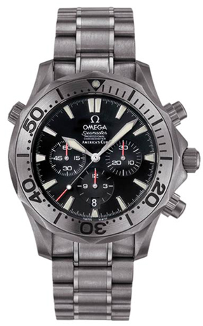 Omega Seamaster Diver 300M 41.5-2293.50.00 (Titanium Bracelet, Black Index Dial, Rotating Titanium Bezel)