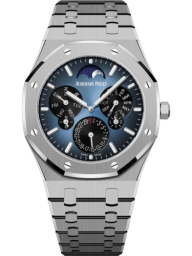 Audemars Piguet Royal Oak 41-26586TI.OO.1240TI.01 (Titanium Bracelet, Blue Black-gradient Rim Index Dial, Titanium Smooth Bezel) (26586TI.OO.1240TI.01)