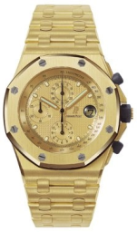 Audemars Piguet Royal Oak Offshore 42-25721BA.OO.1000BA.01 (Yellow Gold Bracelet, Grande Tapisserie Yellow Gold-toned Index Dial, Yellow Gold Smooth Bezel) (25721BA.OO.1000BA.01)