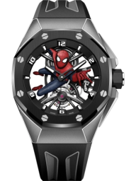 Audemars Piguet Royal Oak Concept 42-26631IO.OO.D002CA.01 (Black Rubber Strap, Spider-Man Openworked Dial, Black Ceramic Smooth Bezel) (26631IO.OO.D002CA.01)