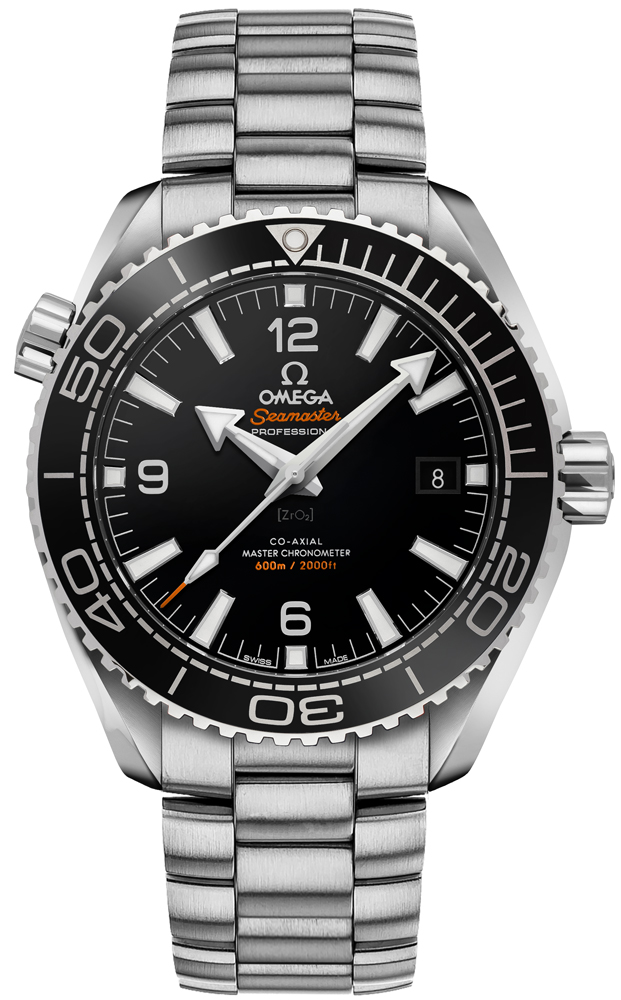 Omega Seamaster Planet Ocean 600M 43.5-215.30.44.21.01.001 (Stainless Steel Bracelet, Black Ceramic Index Dial, Rotating Black Ceramic Bezel)