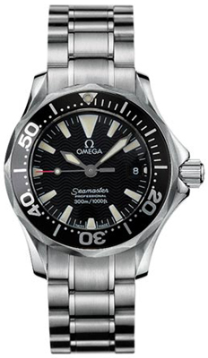 Omega Seamaster Diver 300M 28-2284.50.00 (Stainless Steel Bracelet, Wave-embossed Black Index Dial, Rotating Black Ceramic Bezel)