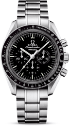 Omega Speedmaster Moonwatch 42-311.33.42.50.01.001 (Stainless Steel Bracelet, Black Index Dial, Black Tachymeter Bezel) (Omega 311.33.42.50.01.001)