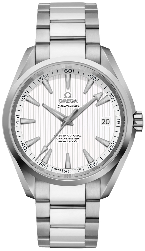 Omega Seamaster Aqua Terra 150M 41.5-231.10.42.21.02.003 (Stainless Steel Bracelet, Vertical-teak Silver-toned Index Dial, Stainless Steel Bezel)