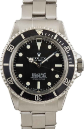 Rolex Submariner 40-5512 (Oystersteel Oyster Bracelet, Black Diver Dial, White Hands/Hour Markers, Black Aluminum Bezel)