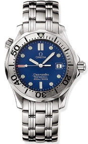 Omega Seamaster Diver 300M 41-2261.80.00 (Stainless Steel Bracelet, Blue Dot Index Dial, Rotating Stainless Steel Bezel)