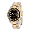 Rolex Submariner 40-16803 (Yellow Rolesor Oyster Bracelet, Black Diver Dial, Black Aluminum Bezel)