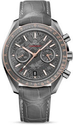 Omega Speedmaster Non-Moonwatch 44.25-311.63.44.51.99.002 (Grey Alligator Leather Strap, Grey Meteorite Index Dial, Grey Tachymeter Bezel) (Omega 311.63.44.51.99.002)