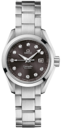 Omega Seamaster Aqua Terra 150M 30-231.10.30.61.56.001 (Stainless Steel Bracelet, Vertical-teak Grey Diamond Index Dial, Stainless Steel Bezel) (Omega 231.10.30.61.56.001)