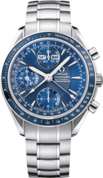 Omega Speedmaster Non-Moonwatch 40-3222.80.00 (Stainless Steel Bracelet, Sun-brushed Blue Index Dial, Blue Tachymeter Bezel) (Omega 3222.80.00)