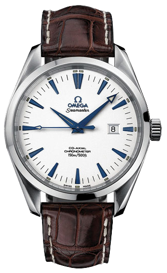 Omega Seamaster Aqua Terra 150M 39.2-2803.30.37 (Brown Alligator Leather Strap, Silver-toned Index Dial, Stainless Steel Bezel)