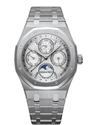 Audemars Piguet Royal Oak 41-26574ST.OO.1220ST.01 (Stainless Steel Bracelet, Grande Tapisserie Silver Index Dial, Stainless Steel Smooth Bezel) (26574ST.OO.1220ST.01)