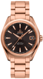 Omega Seamaster Aqua Terra 150M 38.5-231.50.39.21.06.001 (Red Gold Bracelet, Vertical-teak Grey Index Dial, Red Gold Bezel) (Omega 231.50.39.21.06.001)