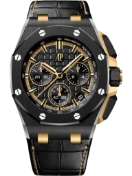 Audemars Piguet Royal Oak Offshore 43-26420CE.OO.A127CR.01 (Black Alligator Leather Strap, Méga Tapisserie Black Index Dial, Black Ceramic Smooth Bezel) (26420CE.OO.A127CR.01)