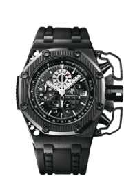 Audemars Piguet Royal Oak Offshore 42-26165IO.OO.A002CA.01 (Black Vulcanized Rubber Strap, Méga Tapisserie Black Index Dial, Black Ceramic Smooth Bezel) (26165IO.OO.A002CA.01)