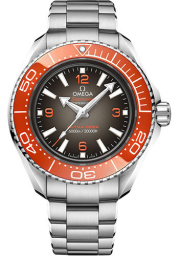 Omega Seamaster Planet Ocean 600M 45.5-215.30.46.21.06.001 (Stainless Steel Bracelet, Gradient Grey Arabic/Index Dial, Rotating Red Ceramic Bezel) (Omega 215.30.46.21.06.001)