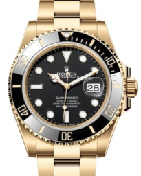 Rolex Submariner 41-126618LN (Yellow Gold Oyster Bracelet, Black Diver Dial, Black Cerachrom Bezel)