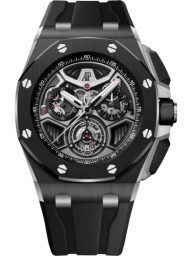 Audemars Piguet Royal Oak Offshore 43-26622CE.OO.D002CA.01 (Black Rubber Strap, Black Counters & Inner Bezel White Gold Dial, Black Ceramic Smooth Bezel) (26622CE.OO.D002CA.01)