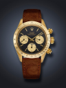 Rolex Daytona 6265 (Brown Leather Strap, Black Dial, Gold Subdials)