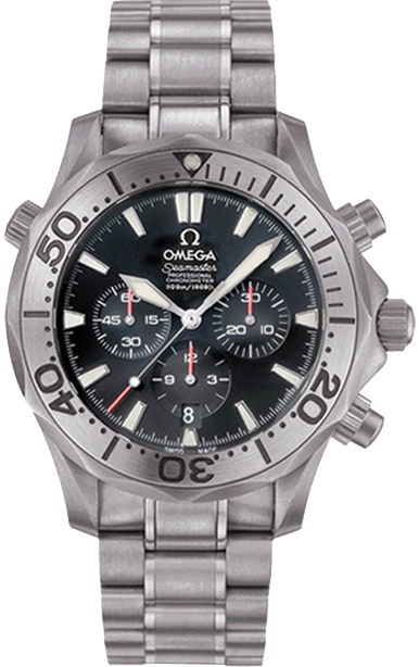 Omega Seamaster Diver 300M 41.5-2293.52.00 (Titanium Bracelet, Black Index Dial, Rotating Titanium Bezel)