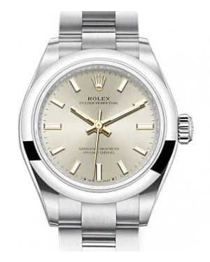 Rolex Oyster Perpetual 28-276200 (Oystersteel Oyster Bracelet, Silver Index Dial, Domed Bezel)