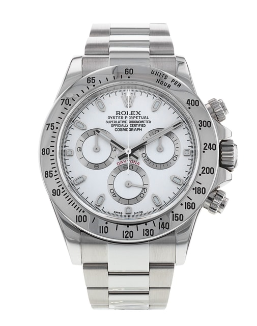 Rolex Daytona 116520 (Oystersteel Oyster Bracelet, White Dial, White Subdials)