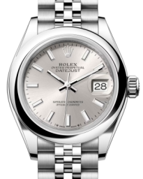 Rolex Lady-Datejust 28-279160 (Oystersteel Jubilee Bracelet, Silver Index Dial, Domed Bezel) (m279160-0005)