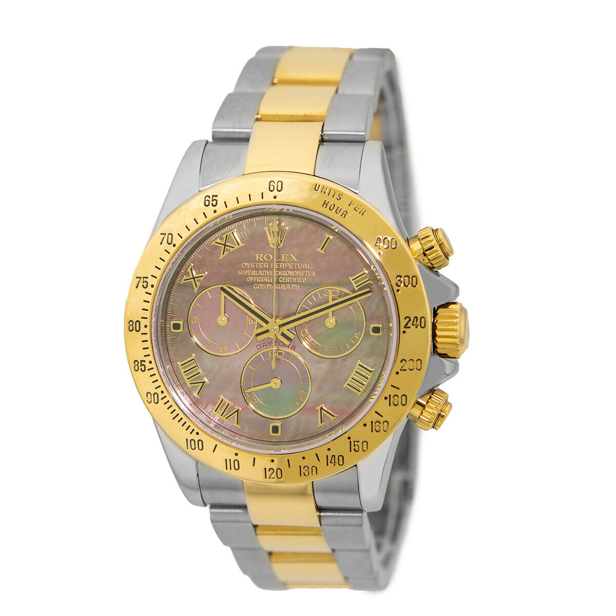 Rolex Daytona 116523 (Yellow Rolesor Oyster Bracelet, MOP Dial, MOP Subdials)