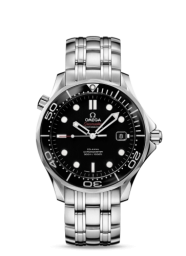 Omega Seamaster Diver 300M 41-212.30.41.20.01.006 (Stainless Steel Bracelet, Black Dot Index Dial, Rotating Black Ceramic Bezel) (Omega 212.30.41.20.01.006)