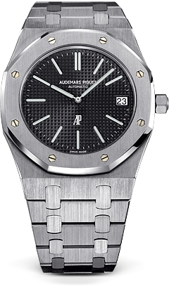 Audemars Piguet Royal Oak 38-5402ST.OO.0344ST.01 (Stainless Steel Bracelet, Petite Tapisserie Black Index Dial, Stainless Steel Smooth Bezel)