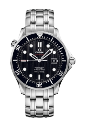 Omega Seamaster Diver 300M 41-212.30.41.20.01.004 (Stainless Steel Bracelet, Wave-embossed Black Dot Index Dial, Rotating Black Ceramic Bezel) (Omega 212.30.41.20.01.004)