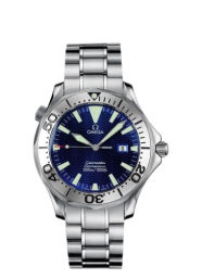 Omega Seamaster Diver 300M 41-2265.80.00 (Stainless Steel Bracelet, Wave-embossed Blue Index Dial, Rotating Stainless Steel Bezel) (Omega 2265.80.00)