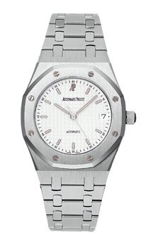 Audemars Piguet Royal Oak 36-14790ST.OO.0789ST.10 (Stainless Steel Bracelet, Grande Tapisserie Silver-toned Index Dial, Stainless Steel Smooth Bezel)