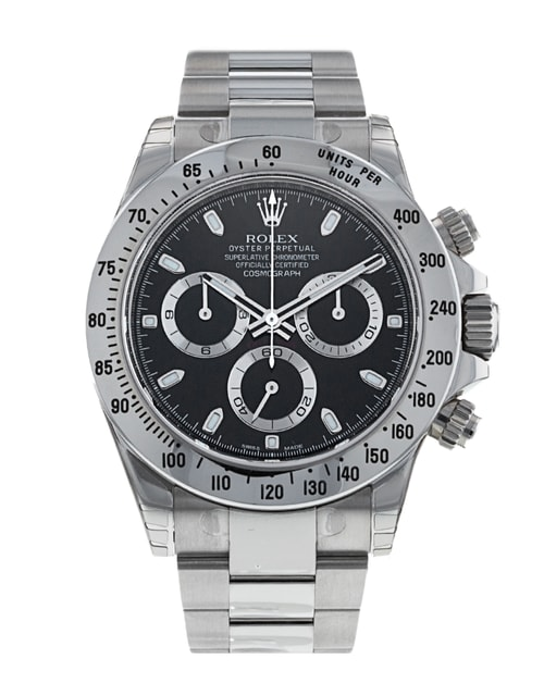 Rolex Daytona 116520 (Oystersteel Oyster Bracelet, Black Dial, Black Subdials)