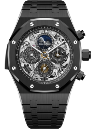 Audemars Piguet Royal Oak 44-26605CE.OO.1248CE.01 (Black Ceramic Bracelet, Transparent Sapphire Index Dial, Black Ceramic Smooth Bezel) (44-26605CE.OO.1248CE.01)