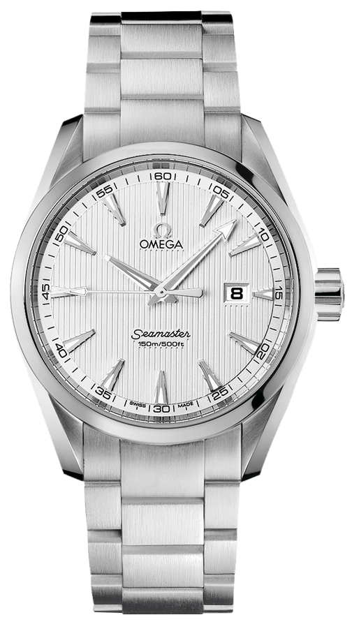 Omega Seamaster Aqua Terra 150M 38.5-231.10.39.61.02.001 (Stainless Steel Bracelet, Vertical-teak Silver-toned Index Dial, Stainless Steel Bezel)