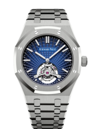 Audemars Piguet Royal Oak 41-26522TI.OO.1220TI.01 (Titanium Bracelet, Evolutive Tapisserie Smoked-blue Index Dial, Titanium Smooth Bezel) (26522TI.OO.1220TI.01)