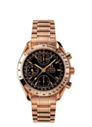 Omega Speedmaster Non-Moonwatch 39-3123.50.00 (Red Gold Bracelet, Black Index Dial, Red Gold Tachymeter Bezel) (Omega 3123.50.00)