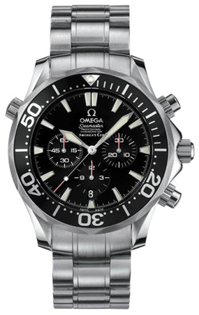 Omega Seamaster Diver 300M 41.5-2594.50.00 (Stainless Steel Bracelet, Black Index Dial, Rotating Black Ceramic Bezel)