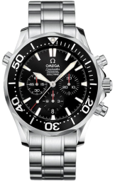 Omega Seamaster Diver 300M 41.5-2594.52.00 (Stainless Steel Bracelet, Black Index Dial, Rotating Black Ceramic Bezel) (Omega 2594.52.00)