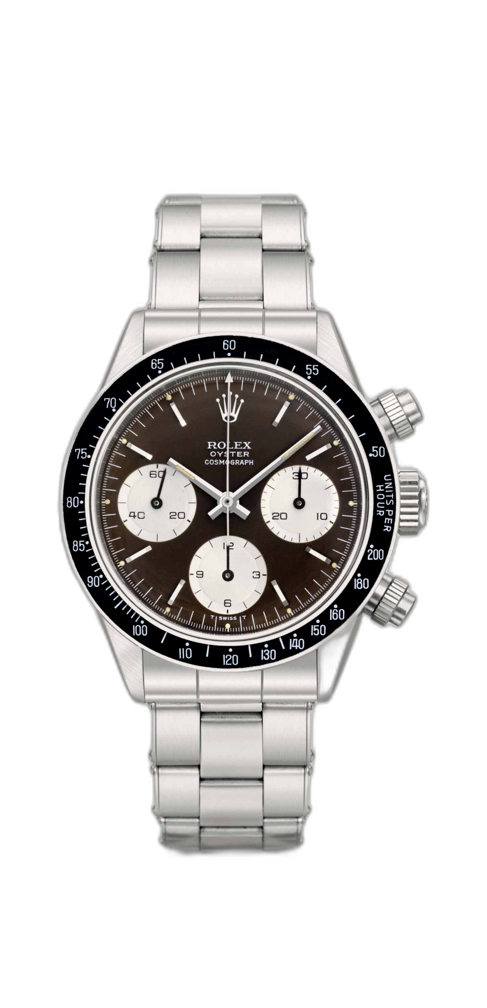 Rolex Daytona 6240 (Oystersteel Oyster Bracelet, Black Dial, Silver Subdials)